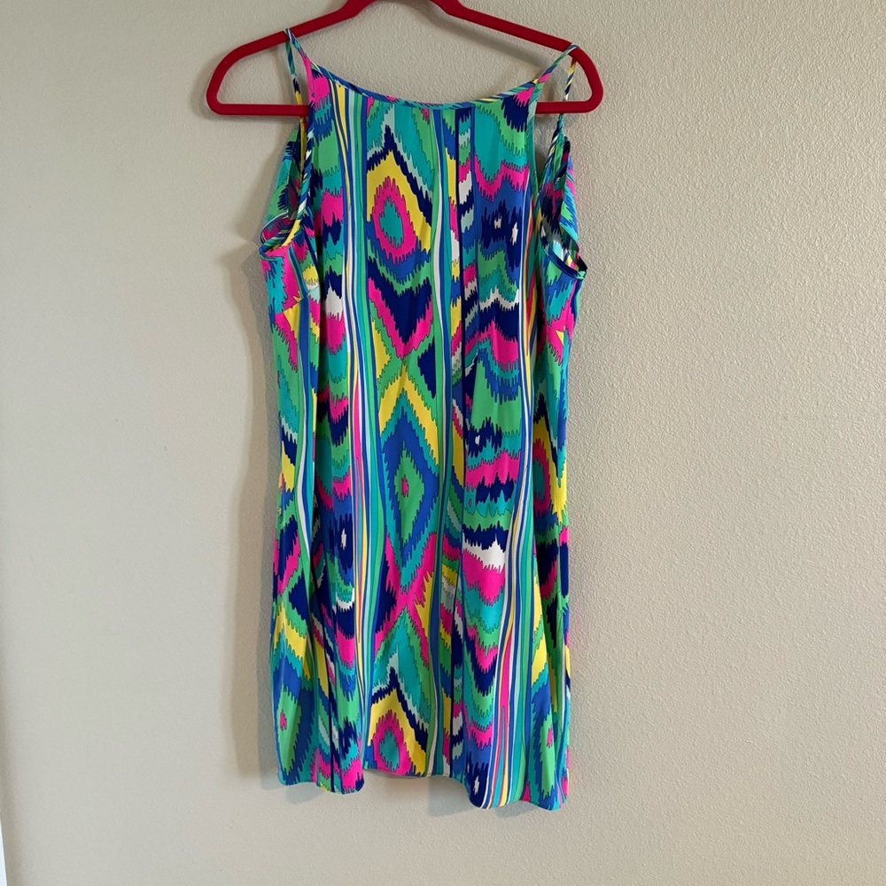 Colorful Backless Patterned Sleeveless Dress